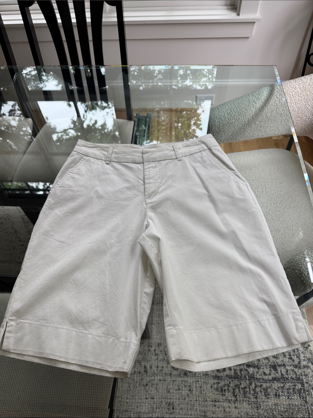 Cherokee White Women's Bermuda Shorts - Picture 3 of 4